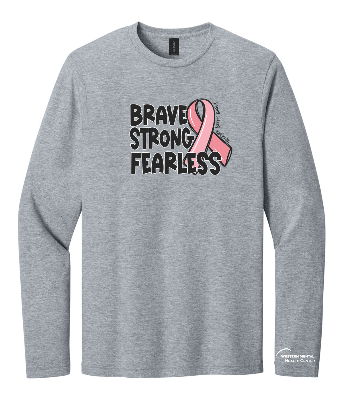 WMH-Brave Strong Fearless Long Sleeve-Gildan 64400