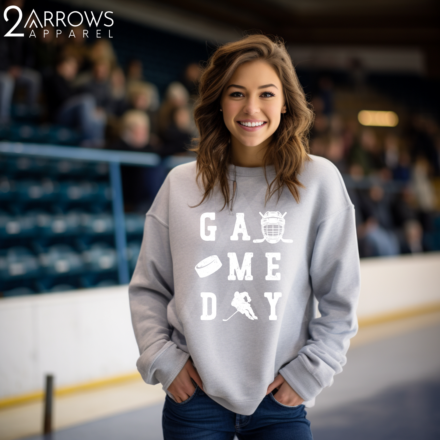 Distressed Hockey Game Day