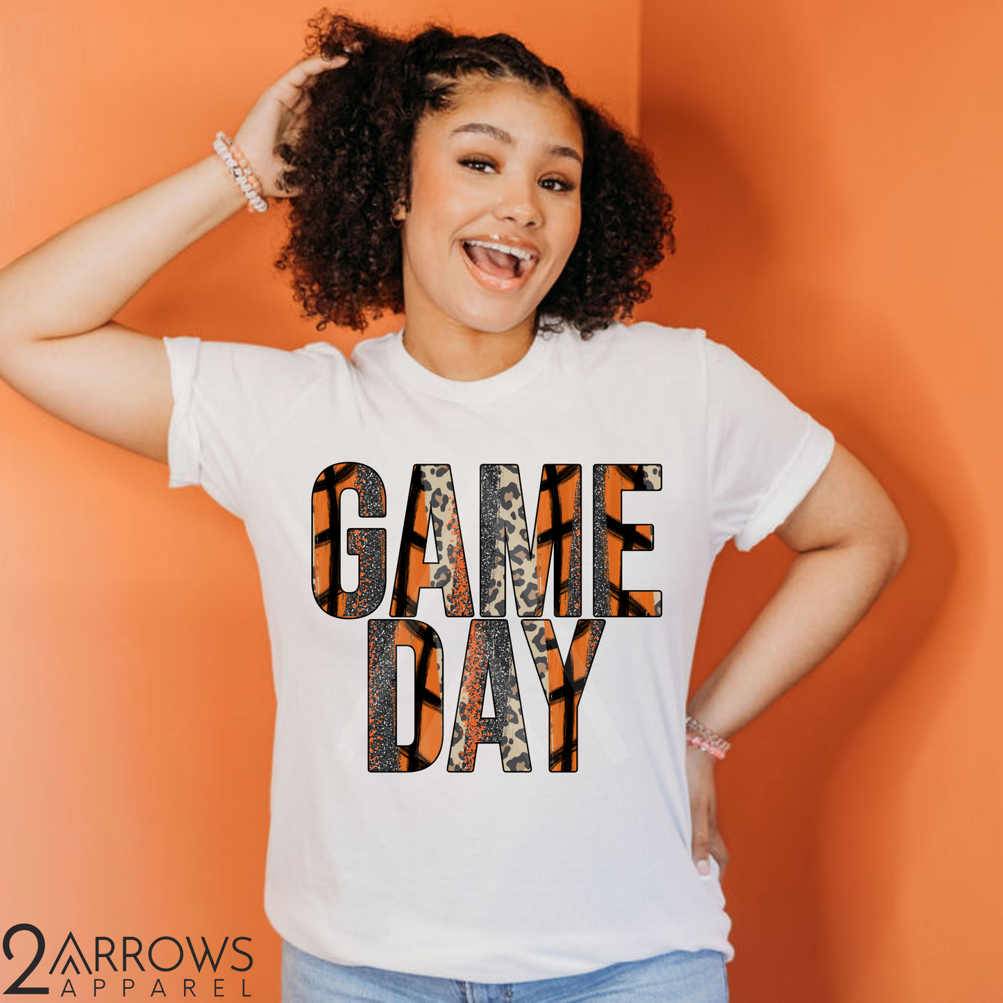 Game Day Basketball Brushstroke