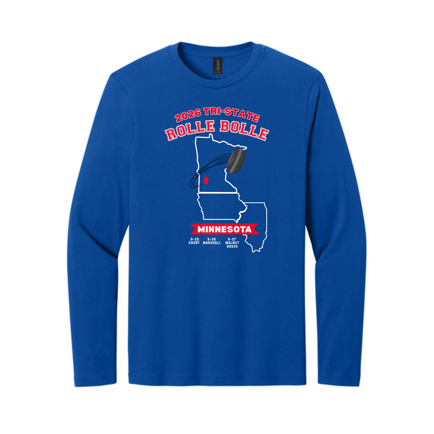Gildan 64400-Tri State Rolle Bolle-Long Sleeve
