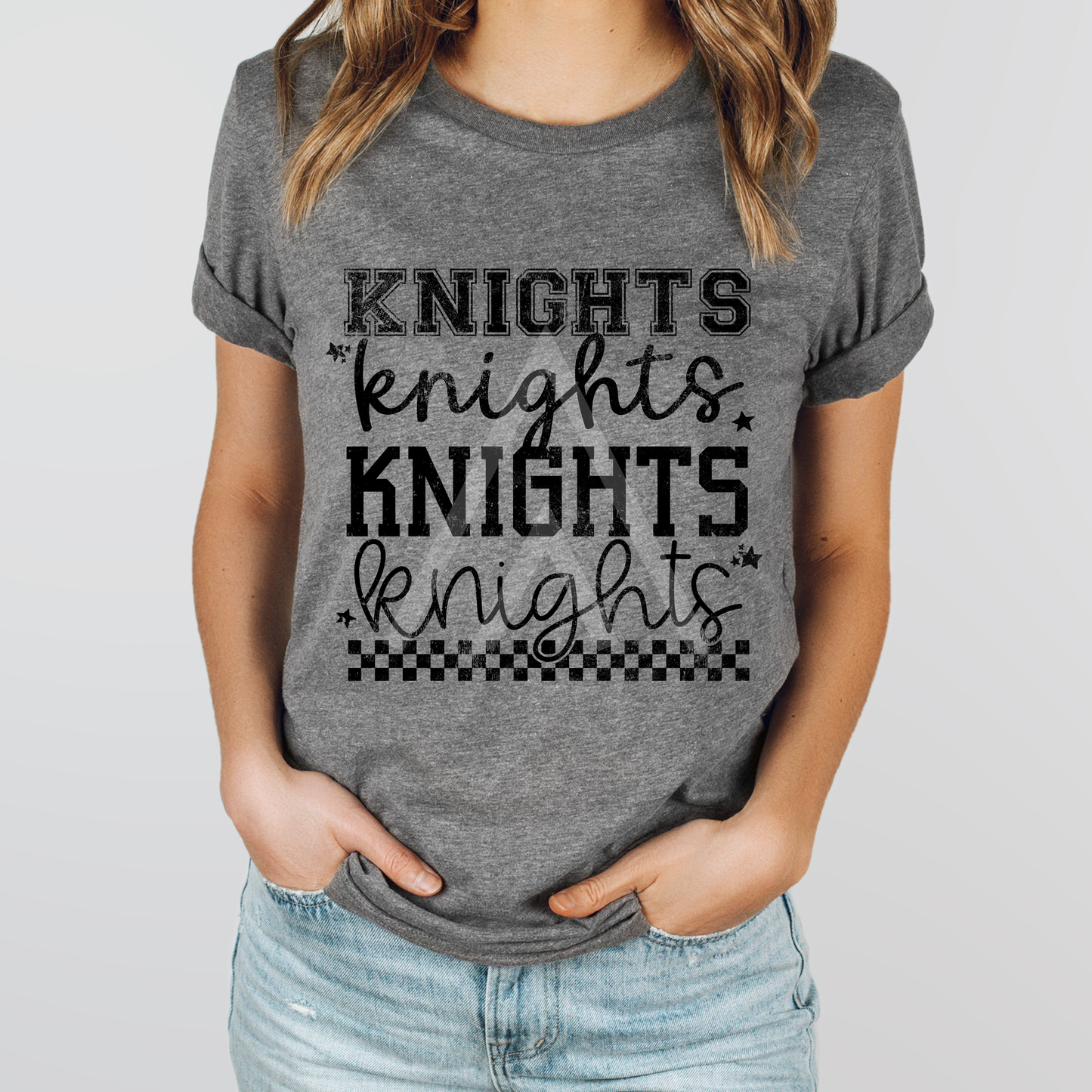 Stacked Grunge Mascots- Knights