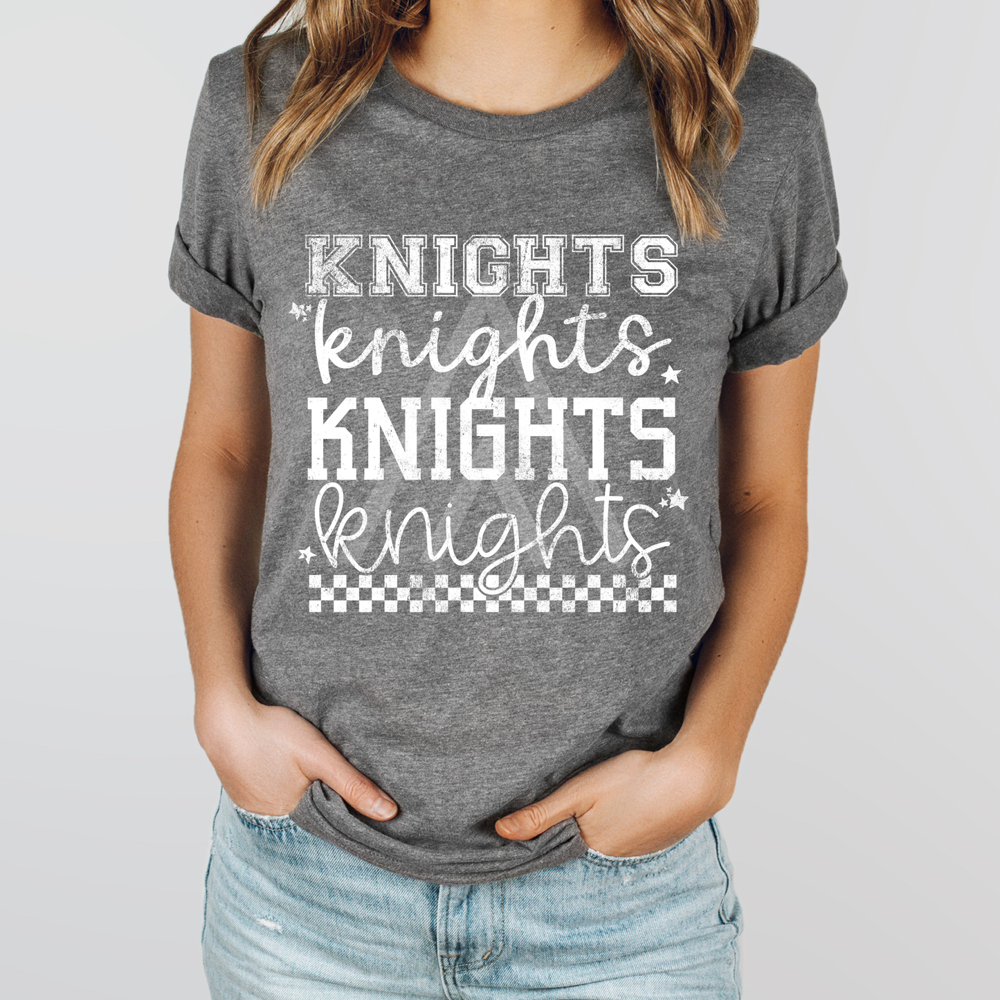 Stacked Grunge Mascots- Knights
