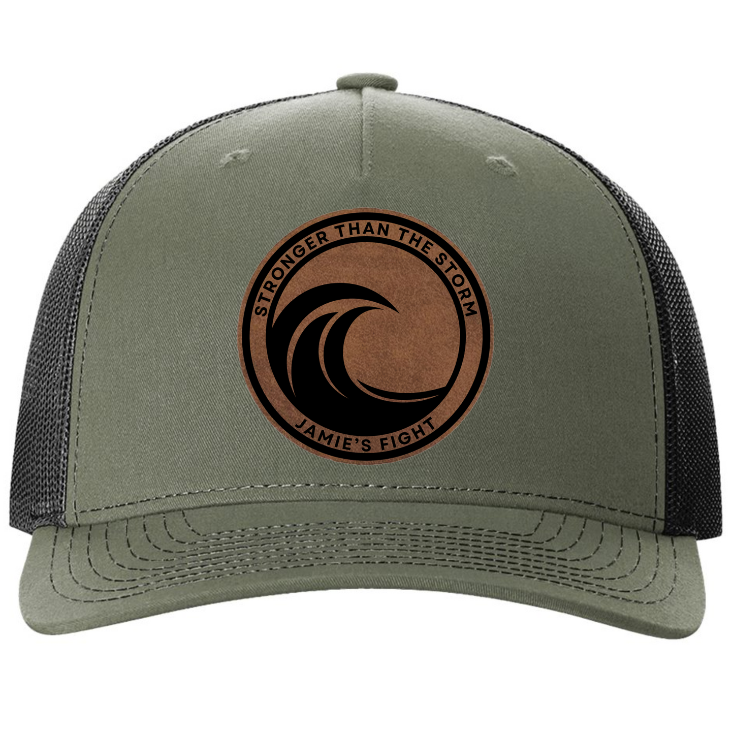 Stronger Than The Storm *Hat With Leather Patch* Loden Green/Black
