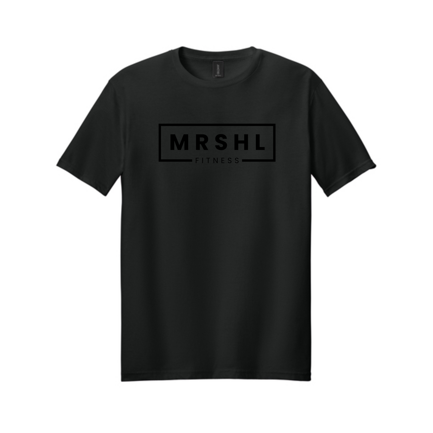 Gildan 64000-MRSHL Fitness Tee-Black Tone on Tone
