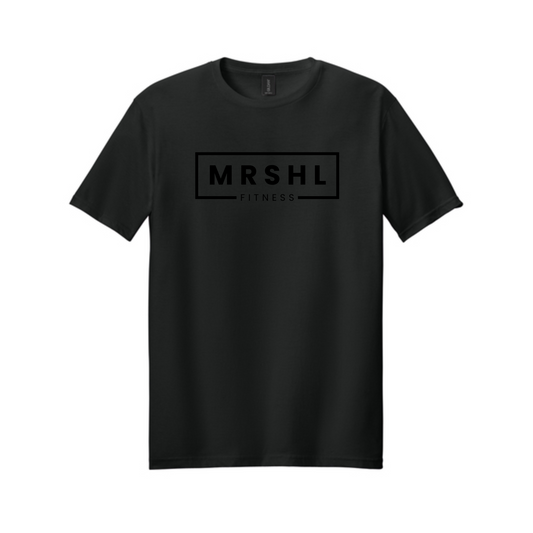 Gildan 64000-MRSHL Fitness Tee-Black Tone on Tone