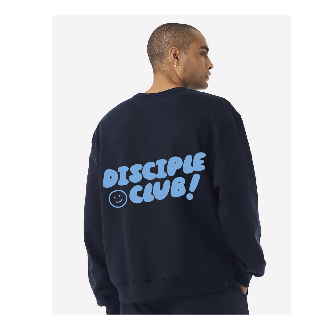 Disciple Club - Crewneck Navy (Puff Print)
