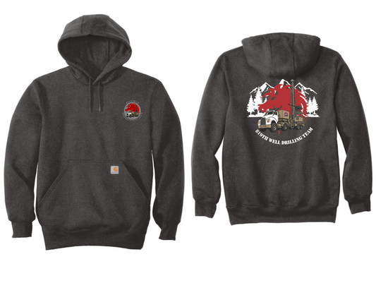 CT100615-Carhartt Rain Defender Hooded Sweatshirt -Carbon Heather-819 Airfields