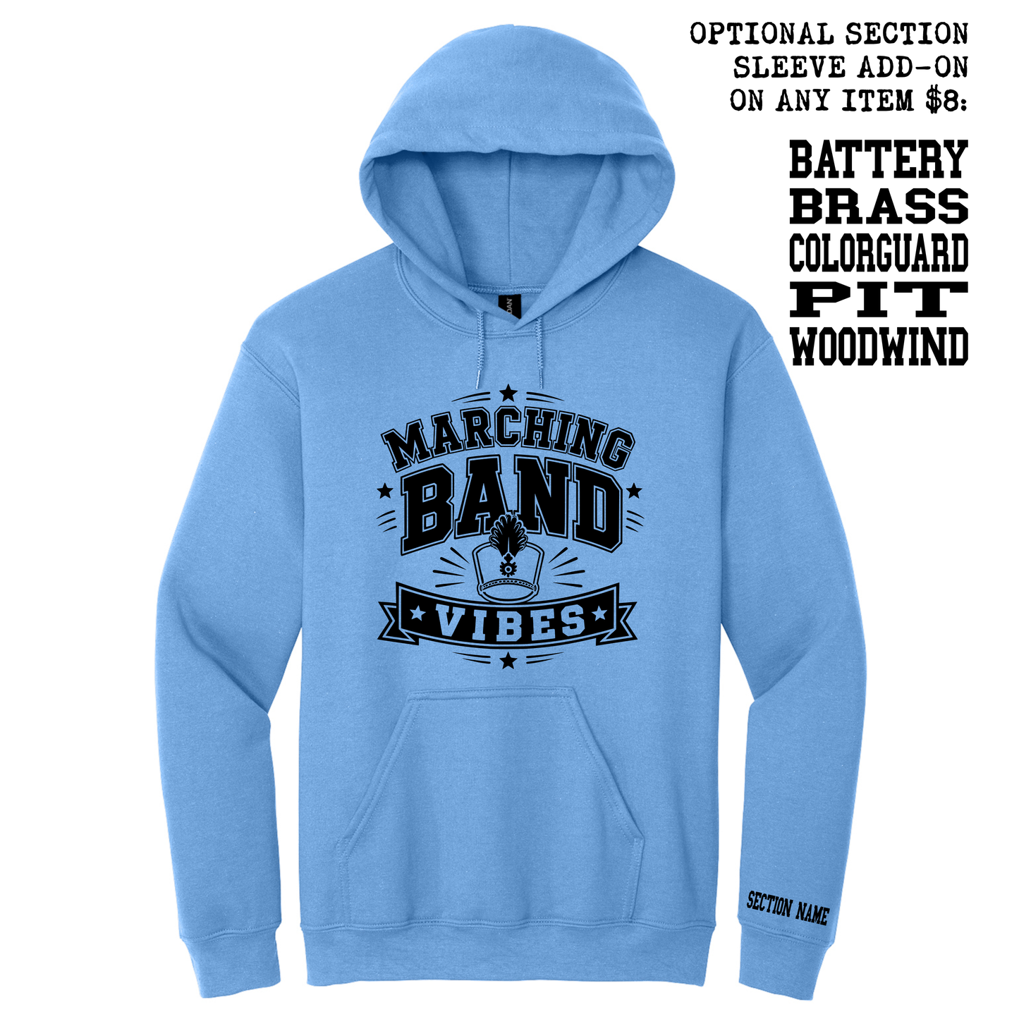 MB Vibes - 18500 Gildan SS Hooded