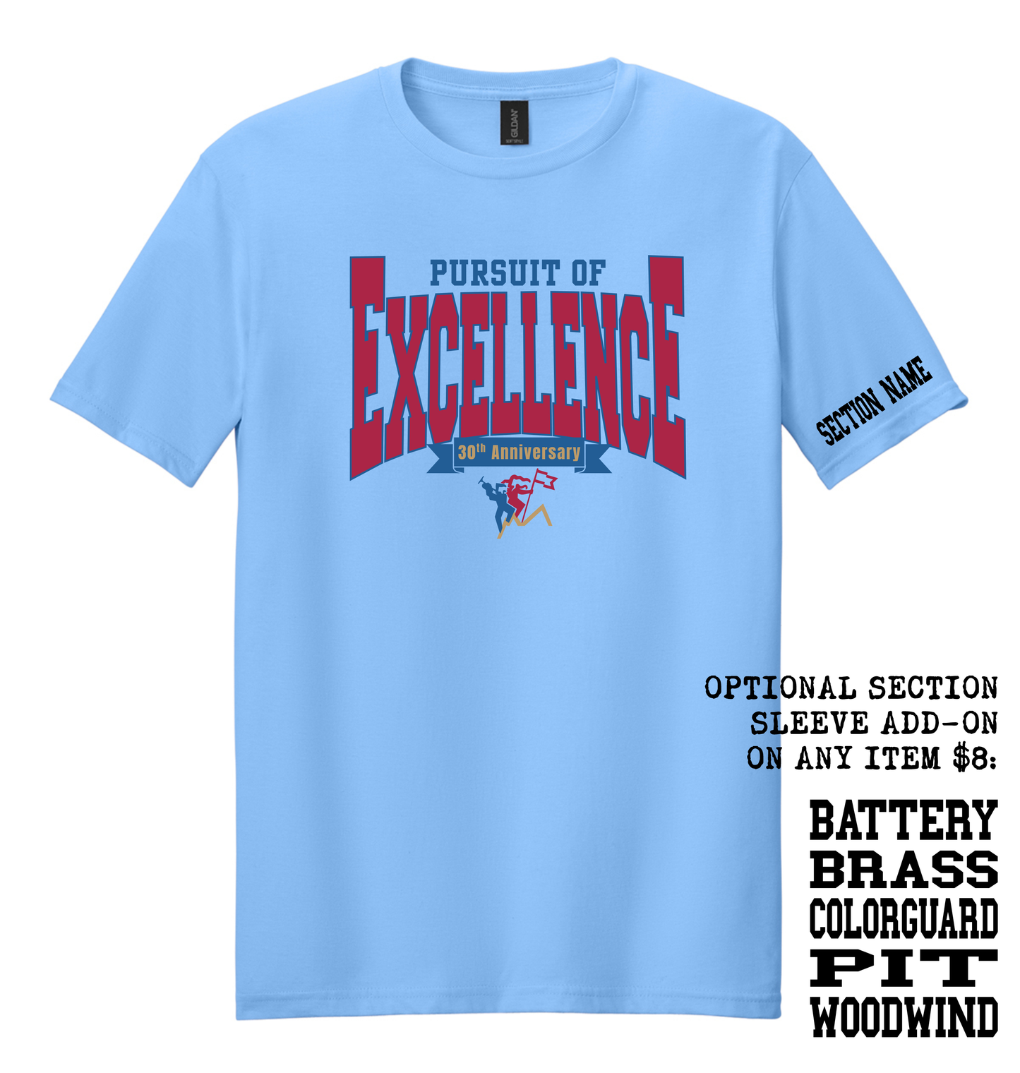 Pursuit of Excellence- 64000 Gildan Softstyle Tee