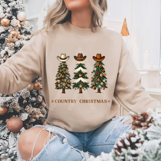 Country Christmas Trees Sweatshirt