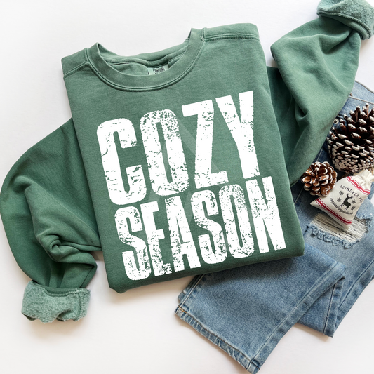 Cozy Season Words Sweatshirt