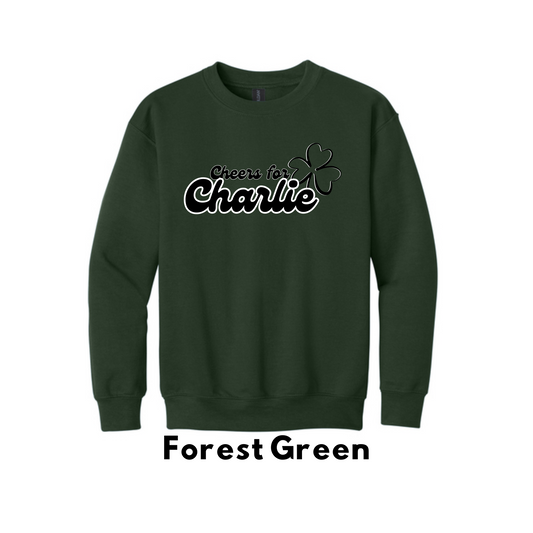 Gildan 18000B-Cheers for Charlie-Crew Sweatshirt-YOUTH