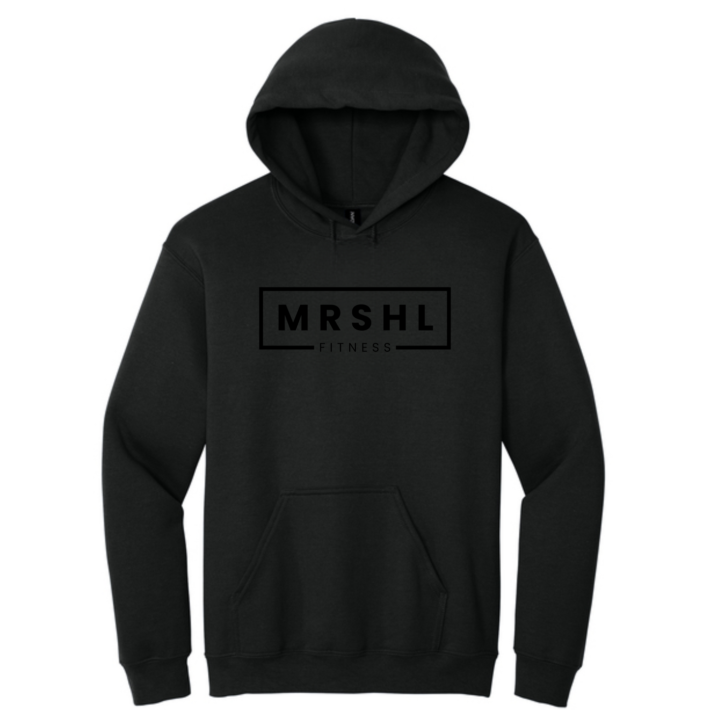 Gildan 18500-MRSHL Fitness-Hoodie- Black Tone on Tone