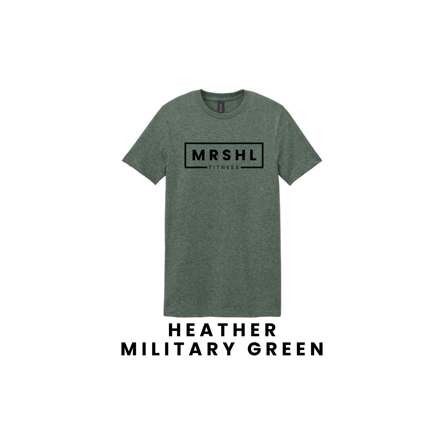 Gildan 64000-MRSHL Fitness Tee-Heather Military Green