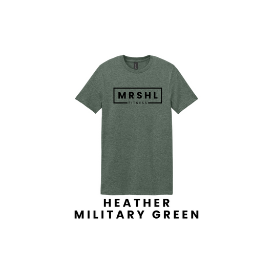 Gildan 64000-MRSHL Fitness Tee-Heather Military Green