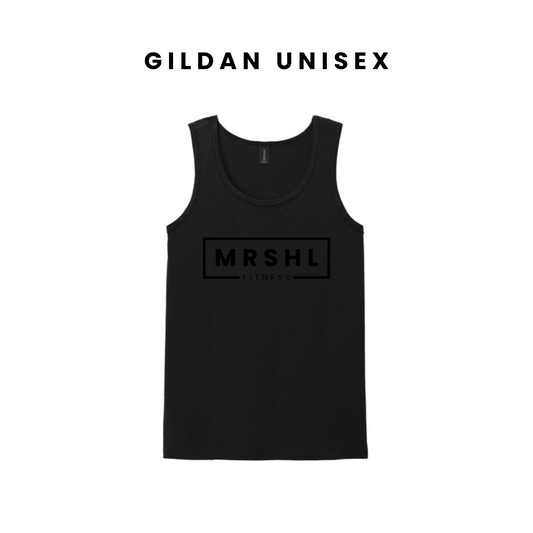 Gildan 6420-UNISEX Tank-Black Tone on Tone