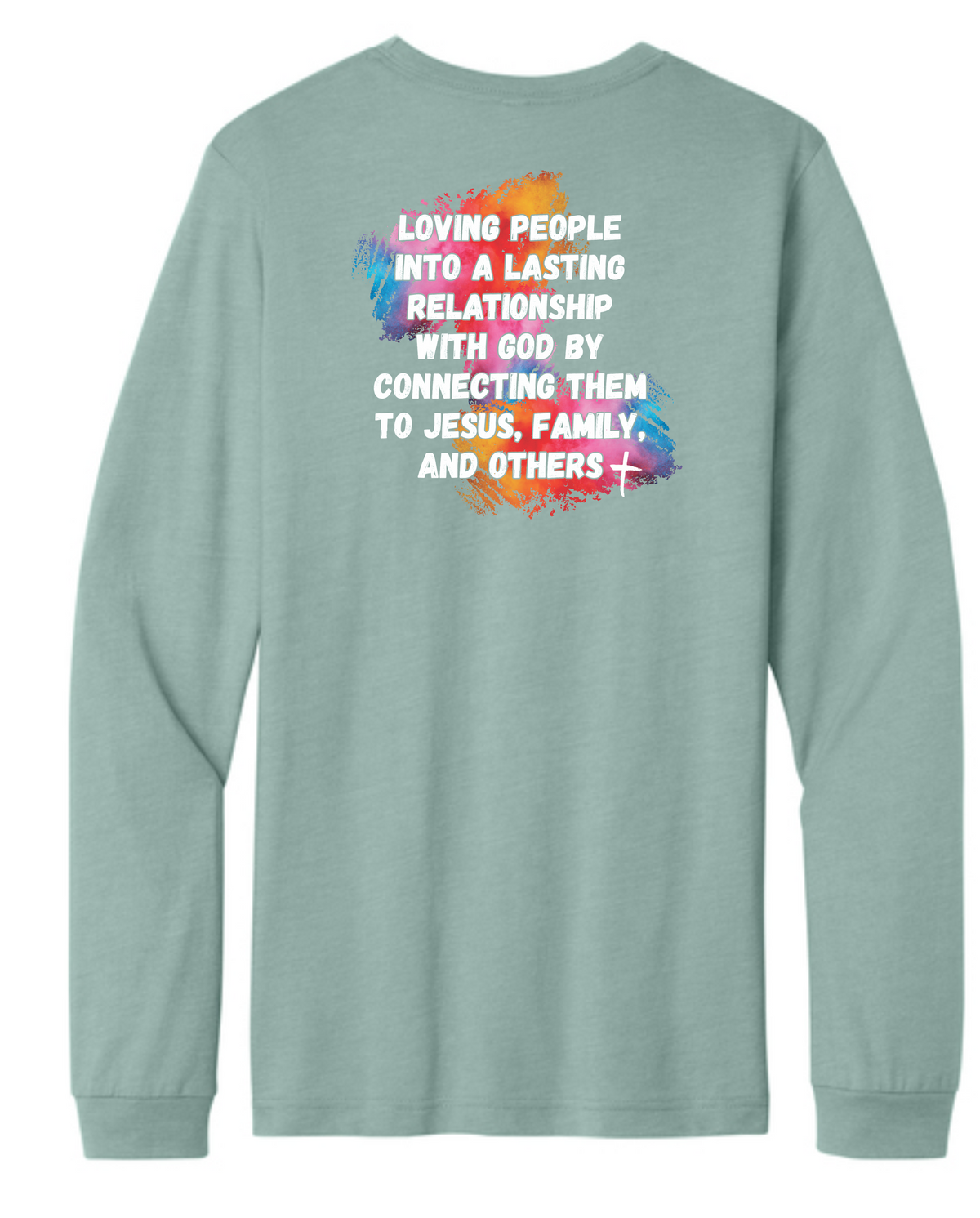 BC3501CVC-Heather Dusty Blue-Grace Life Kids-Long Sleeve