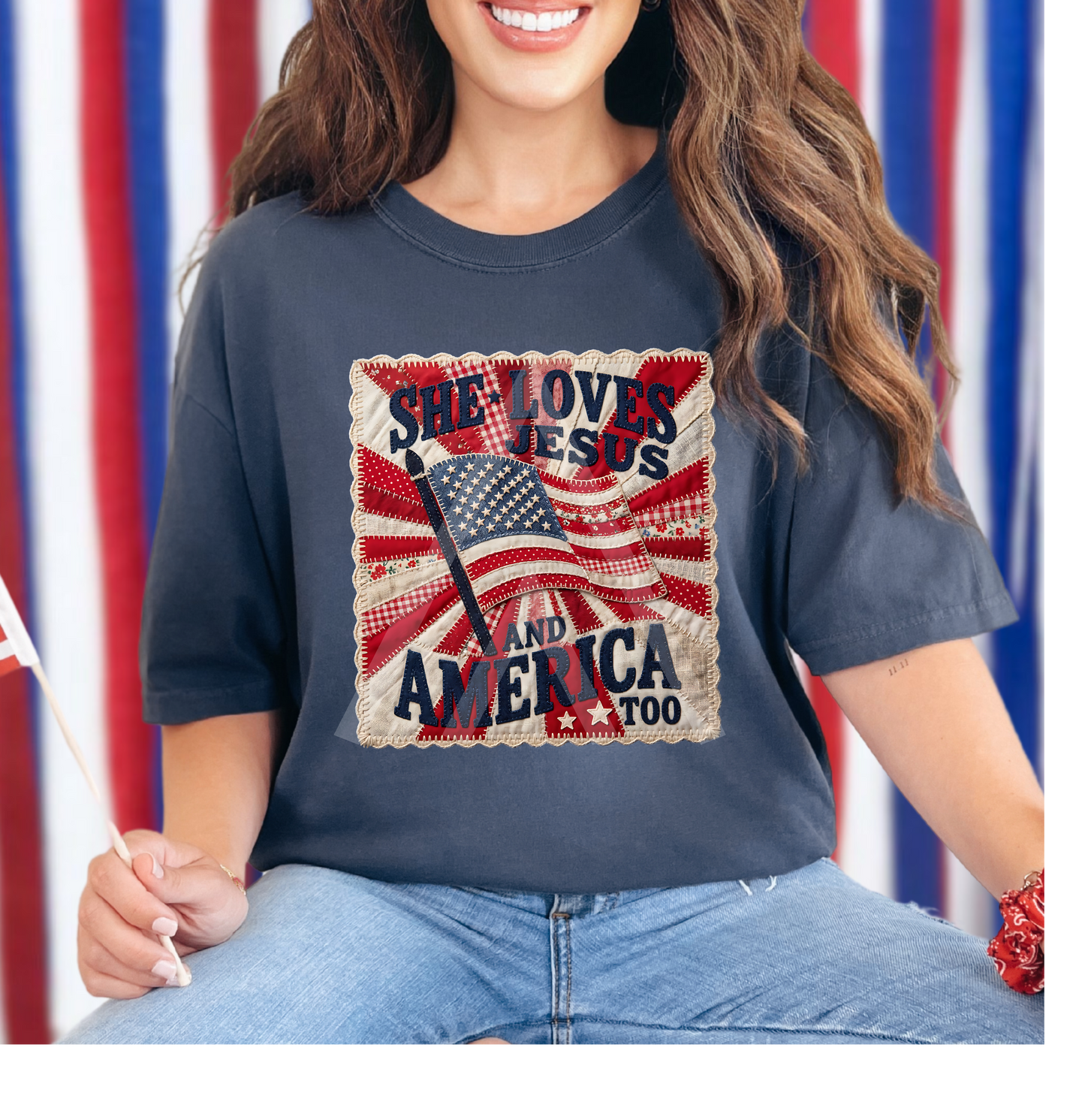 Happy Birthday America She Loves Jesus