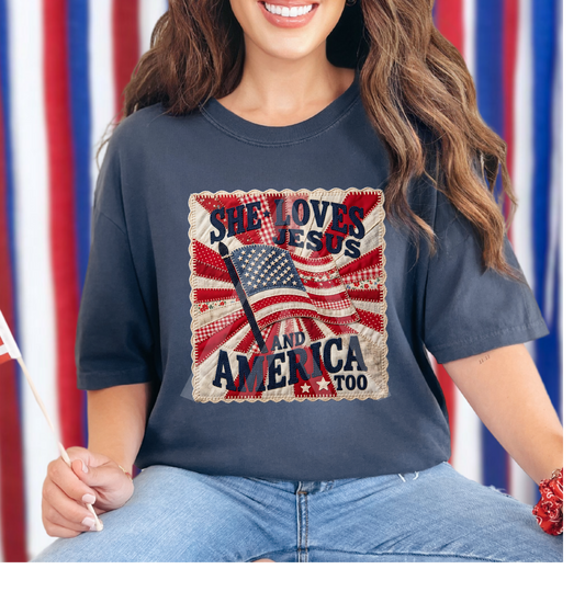 Happy Birthday America She Loves Jesus