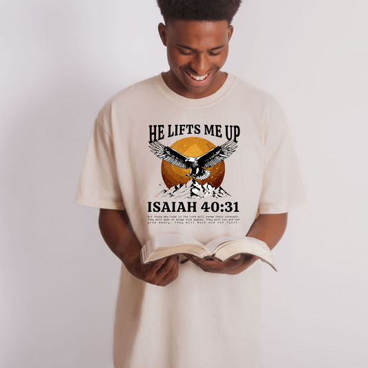 He Lifts Me Up Eagle