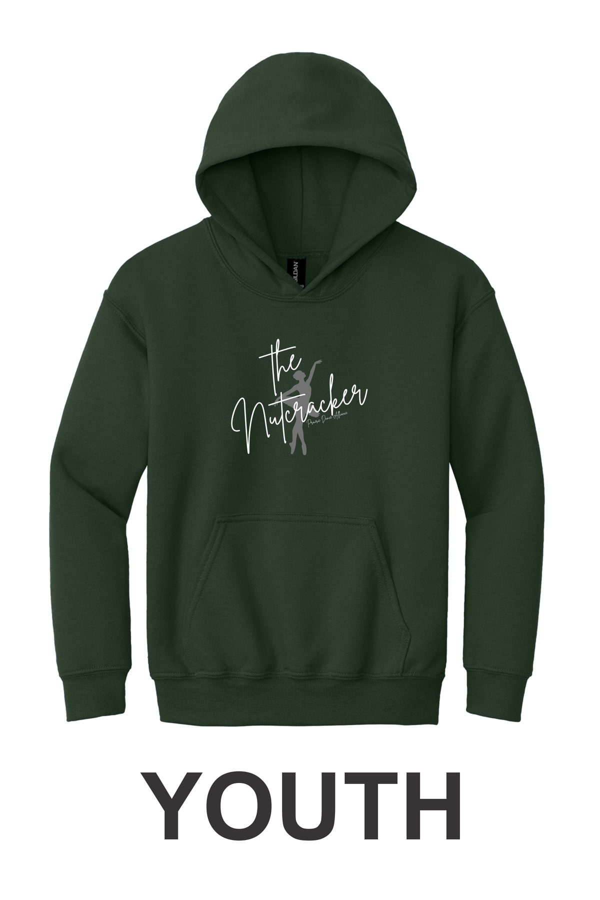 The Nutcracker With Dancer-Hooded Sweatshirt-18500B-YOUTH