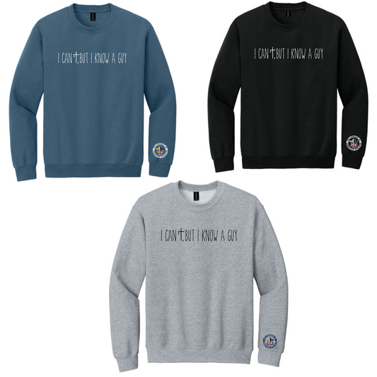 Gildan 18000-I Know A Guy-CREW SWEATSHIRT