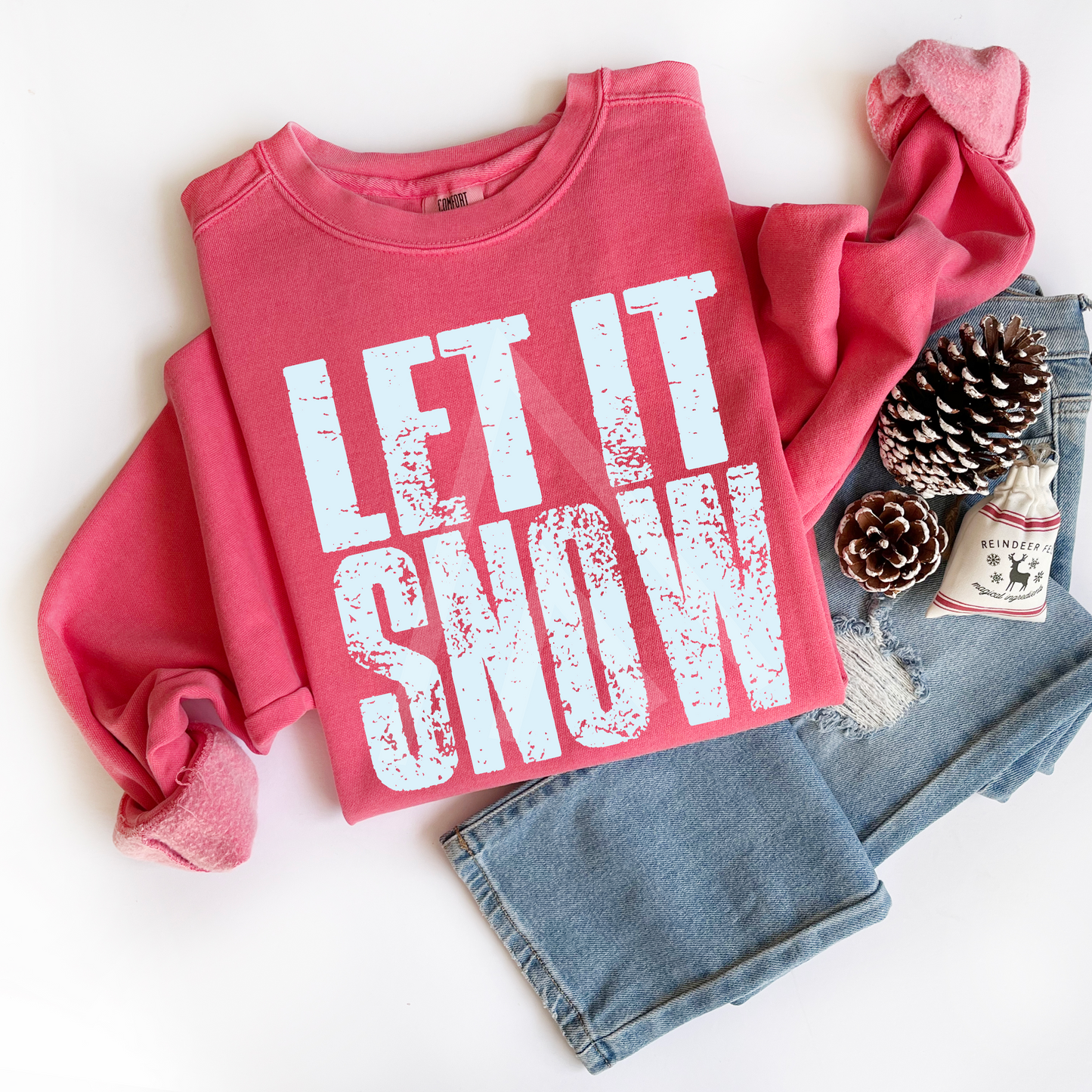 Let It Snow Words Sweatshirt