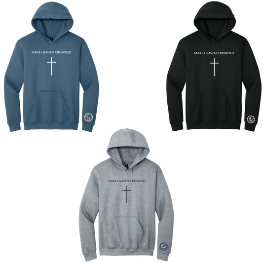 Gildan 18500-Make Heaven Crowded-HOODED SWEATSHIRT