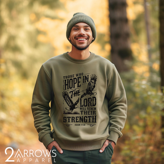 Men Those Who Hope In The Lord Sweatshirt