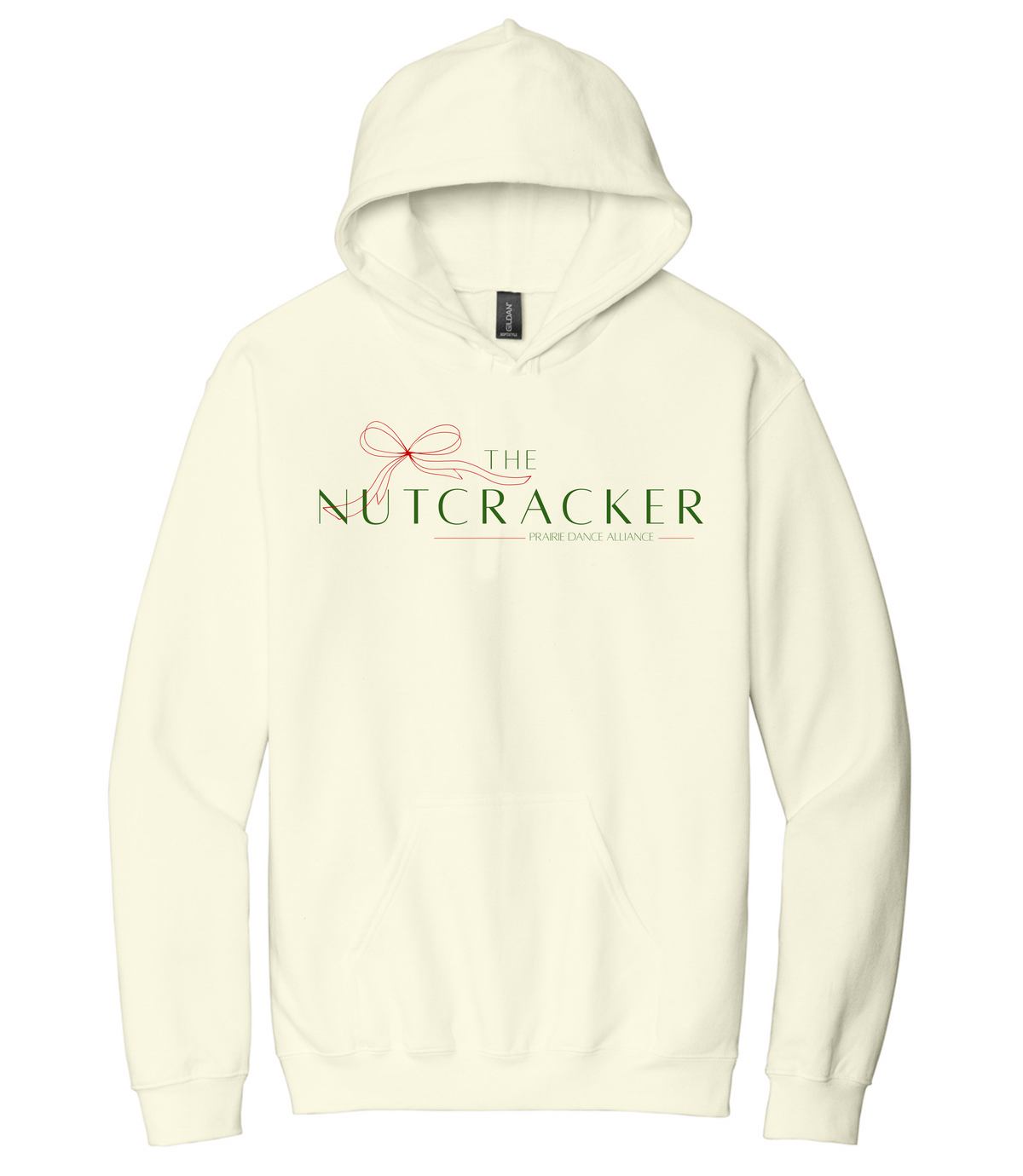 Gildan Hooded Sweatshirt-The Nutcracker With Bow-SF500