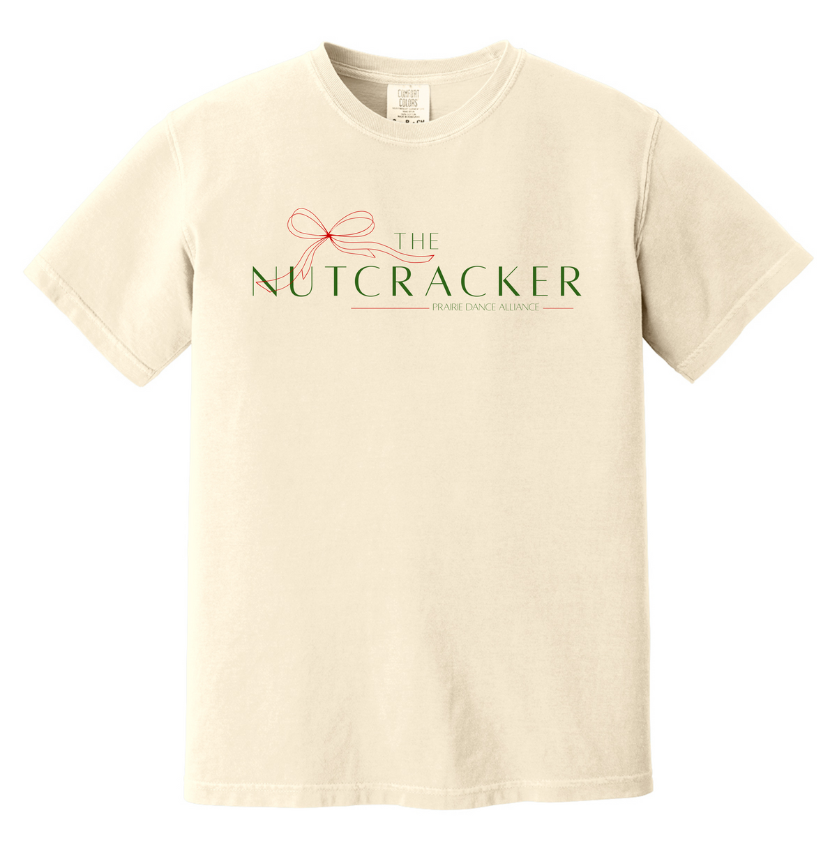 Comfort Colors Tee-The Nutcracker With Bow-1717