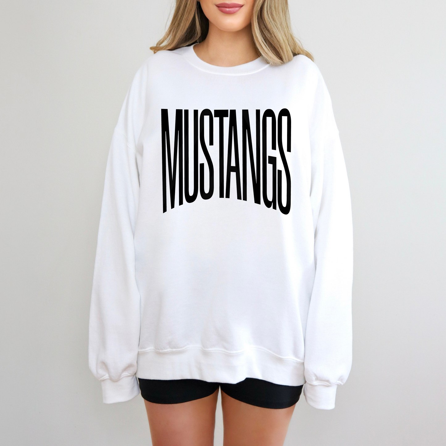 Oversized Mascot Mustang Sweatshirt