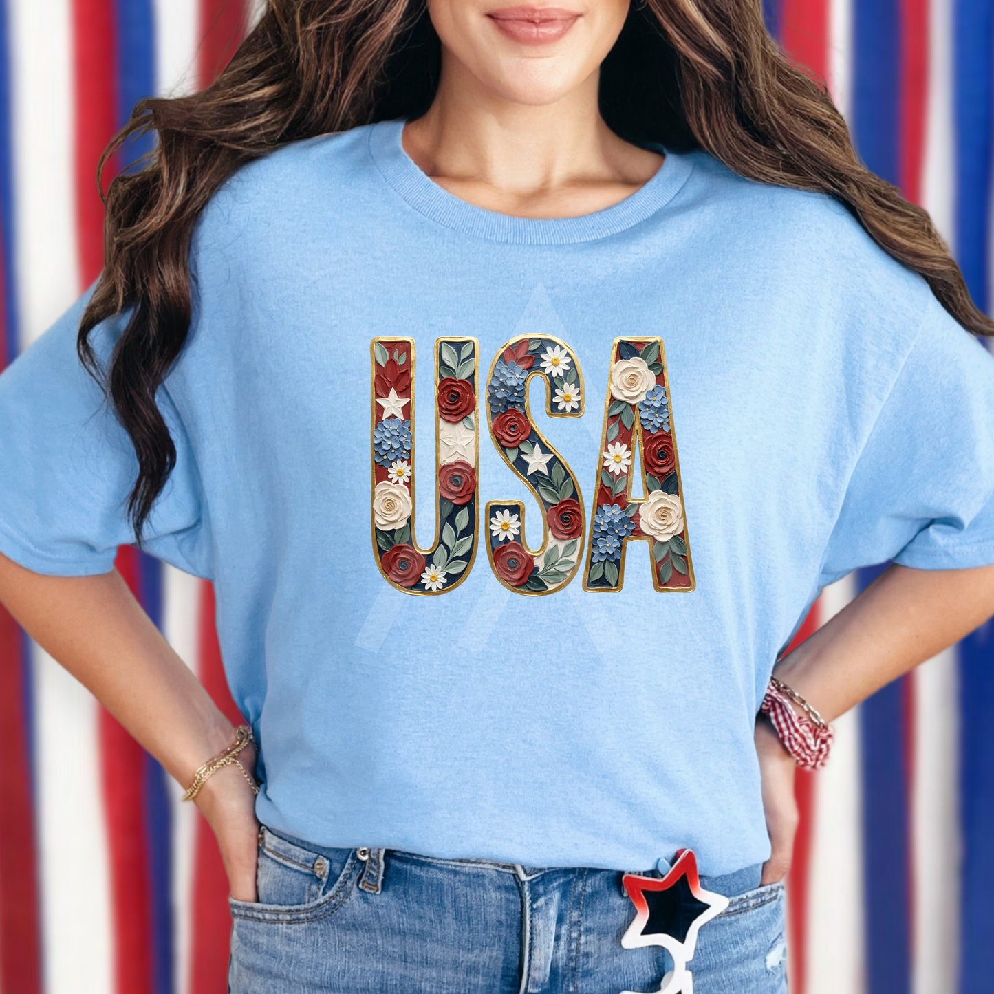 Painted USA Letter