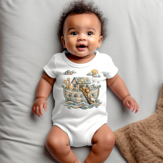 Quilted Noah's Ark Bodysuit