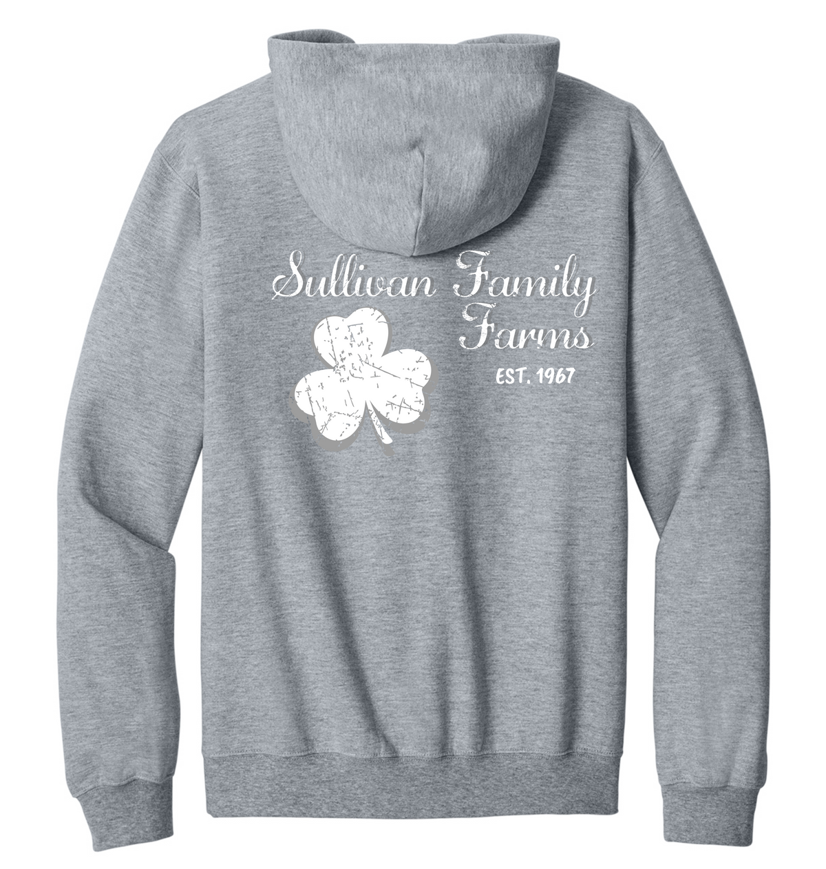 Gildan Softstyle® Full-Zip Hooded Sweatshirt Full Back Logo SF600