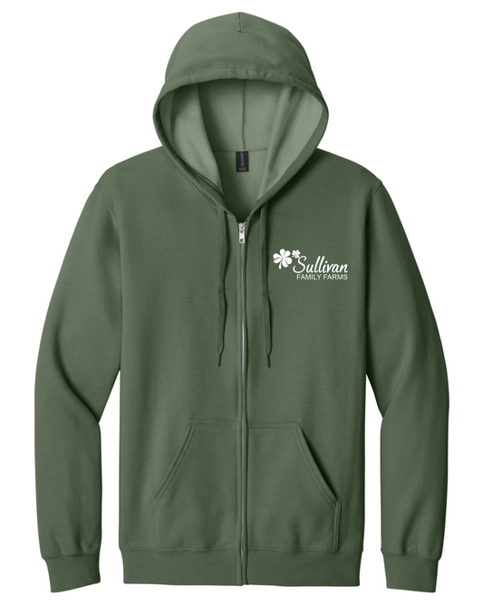 Gildan Softstyle® Full-Zip Hooded Sweatshirt Pocket Logo SF600