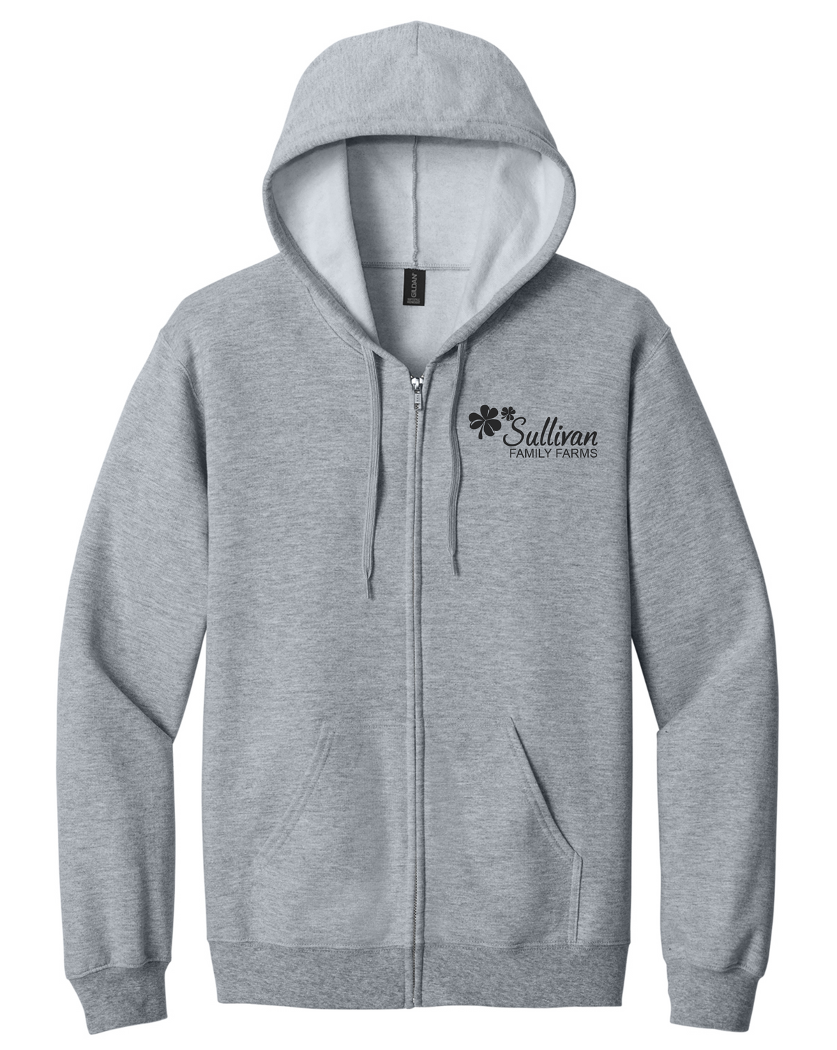 Gildan Softstyle® Full-Zip Hooded Sweatshirt Pocket Logo SF600