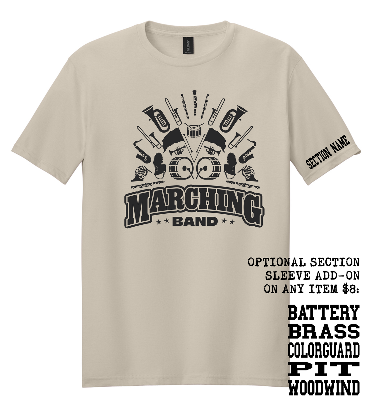 Marching Band - 64000 Gildan Softstyle Tee