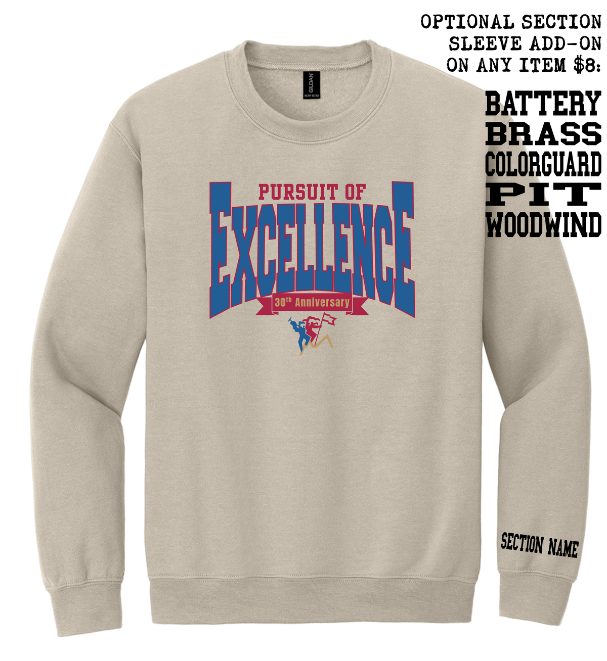 Pursuit of Excellence - 18000 Gildan SS Crew