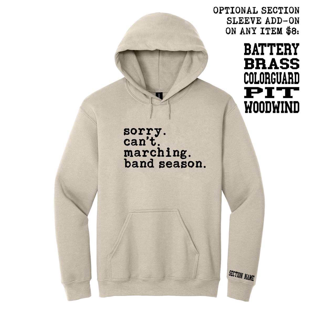 Sorry. Can't. - 18500 Gildan SS Hooded