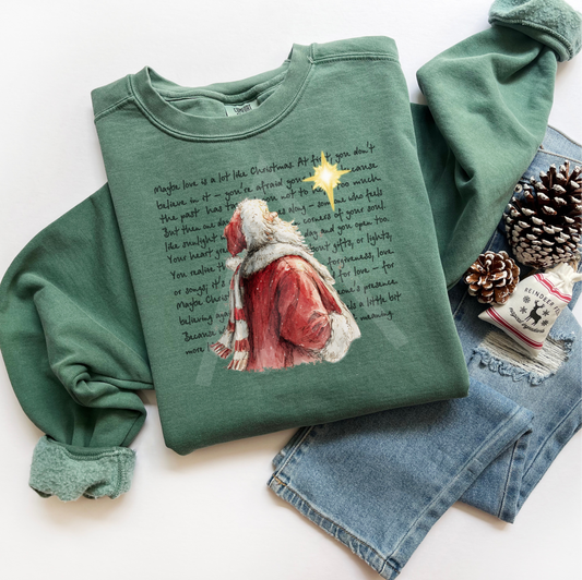 Santa's Handwriting Sweatshirt