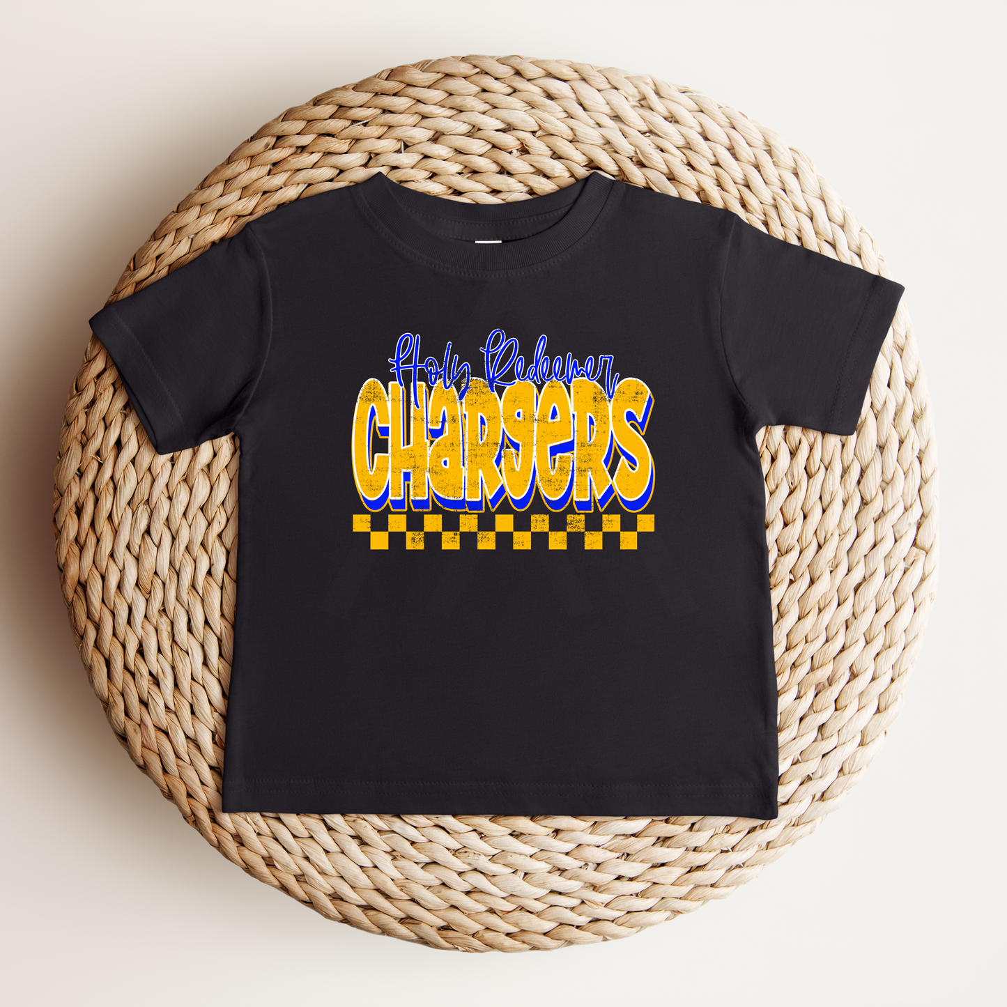 School Spirit Grunge Mascot- Holy Redeemer Chargers