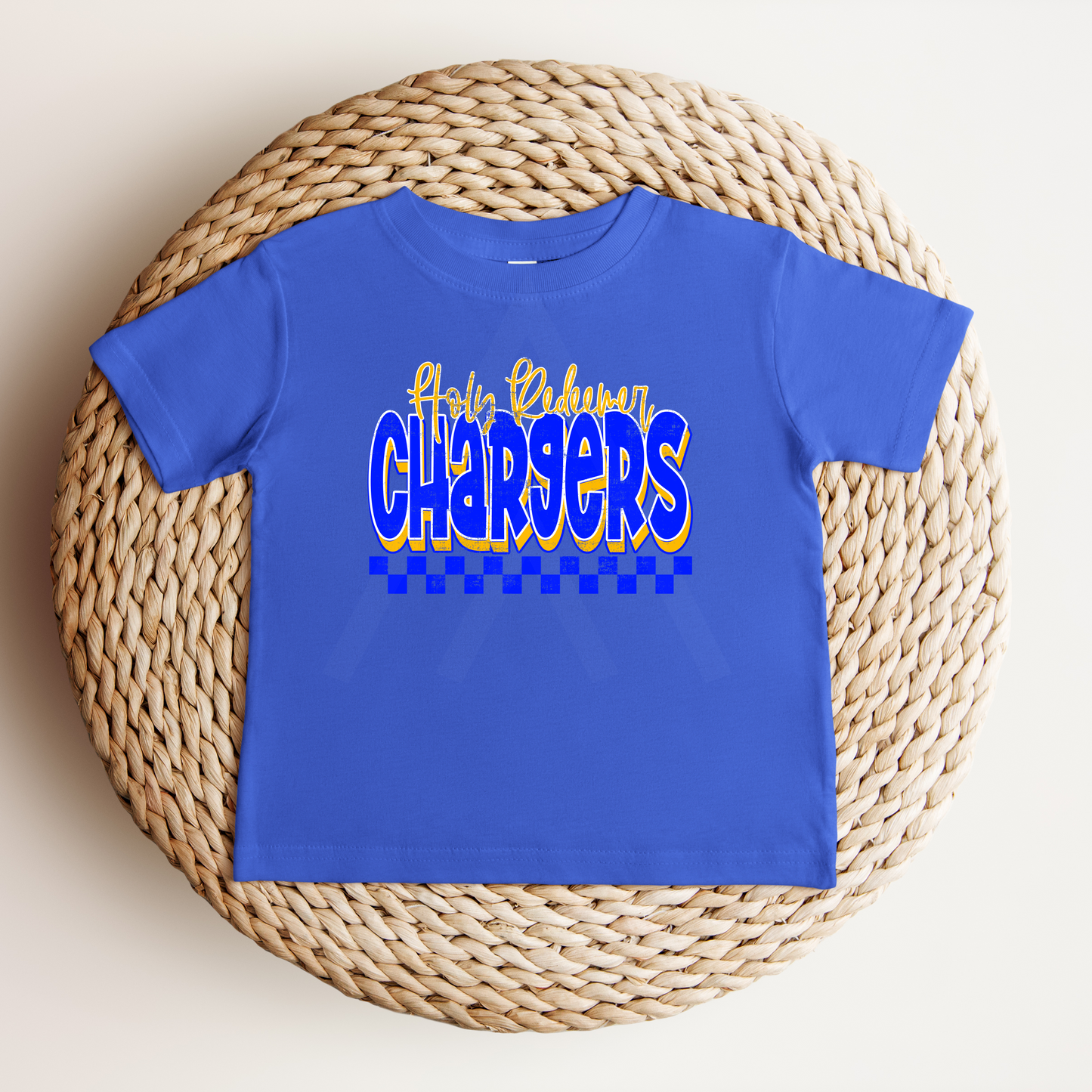 School Spirit Grunge Mascot- Holy Redeemer Chargers