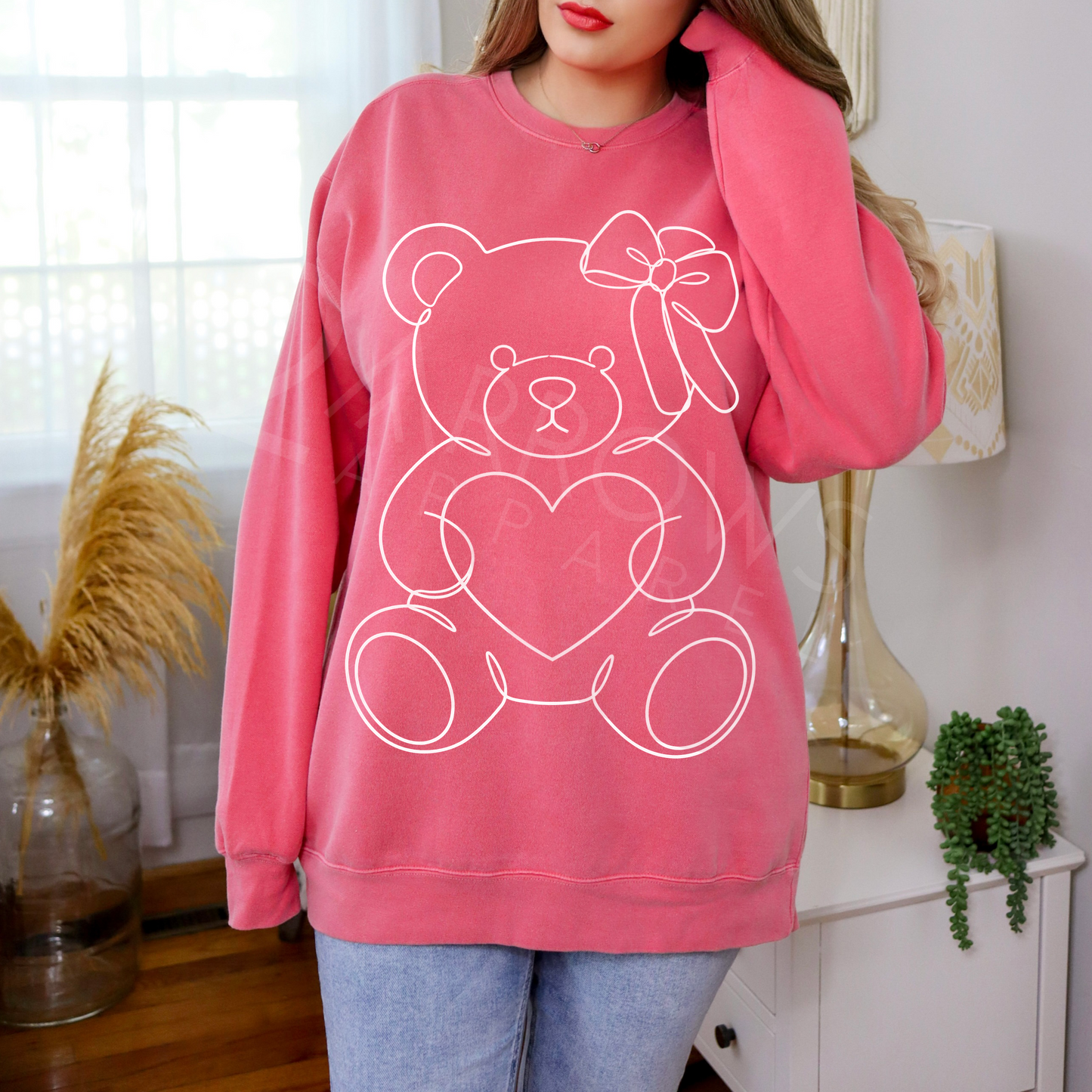 Simple Heart Bear Sweatshirt