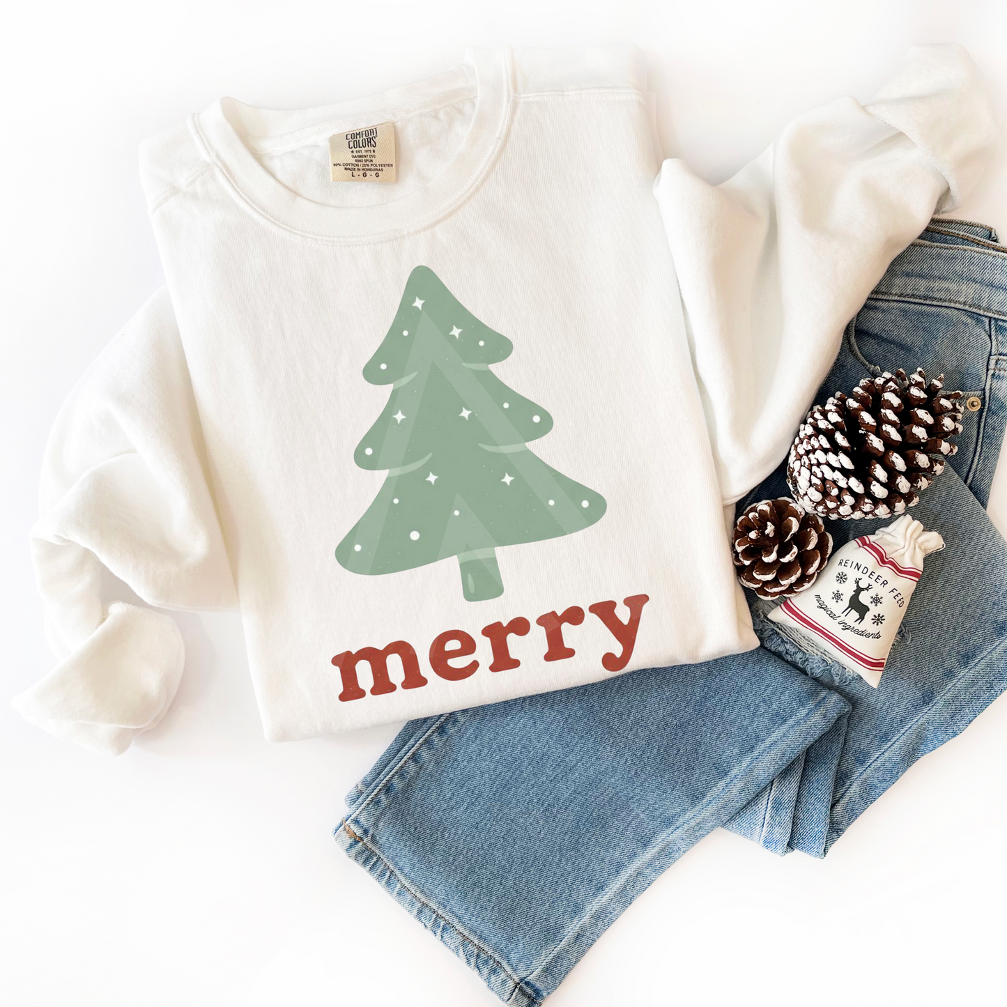 Simple Merry Tree Sweatshirt