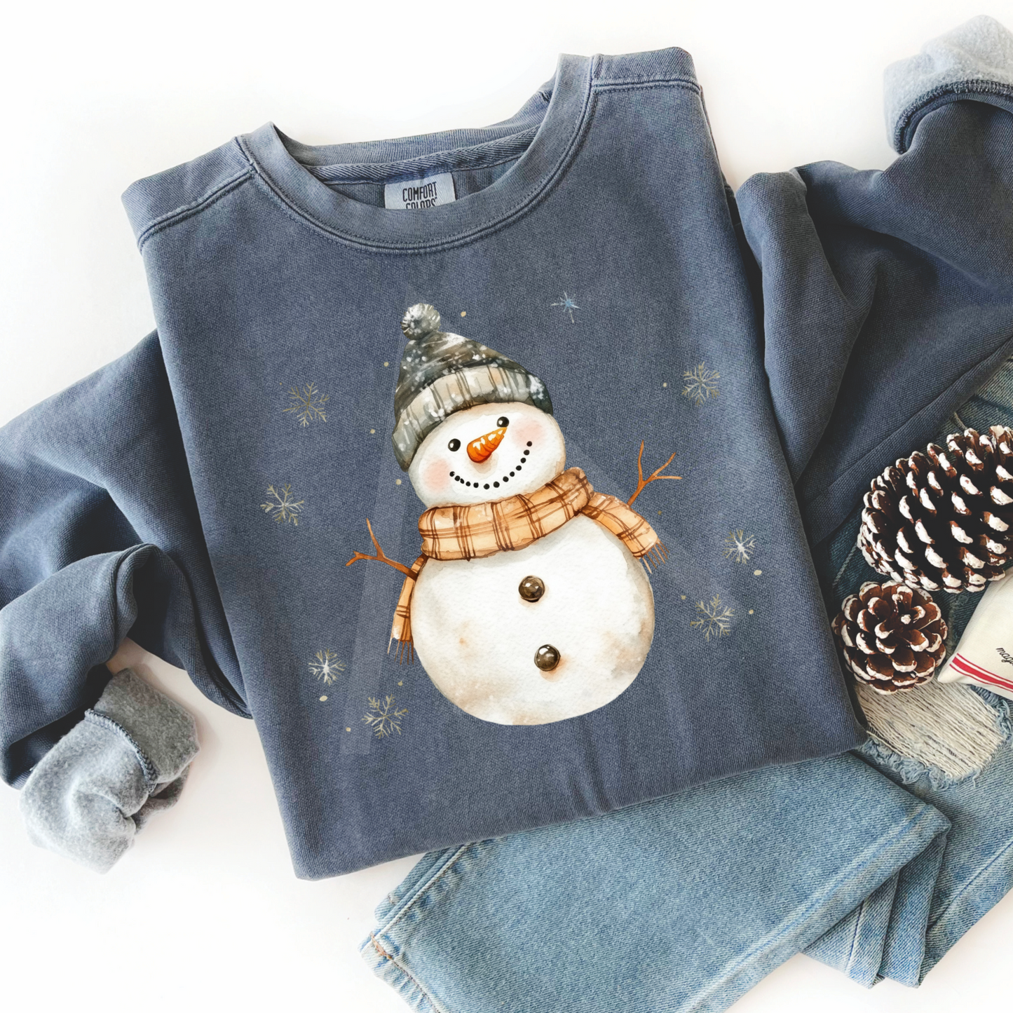 Snowflake Snowman Sweatshirt