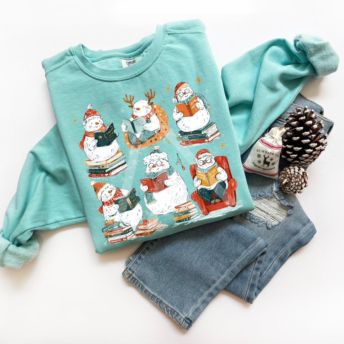 Snowman Book Club Sweatshirt
