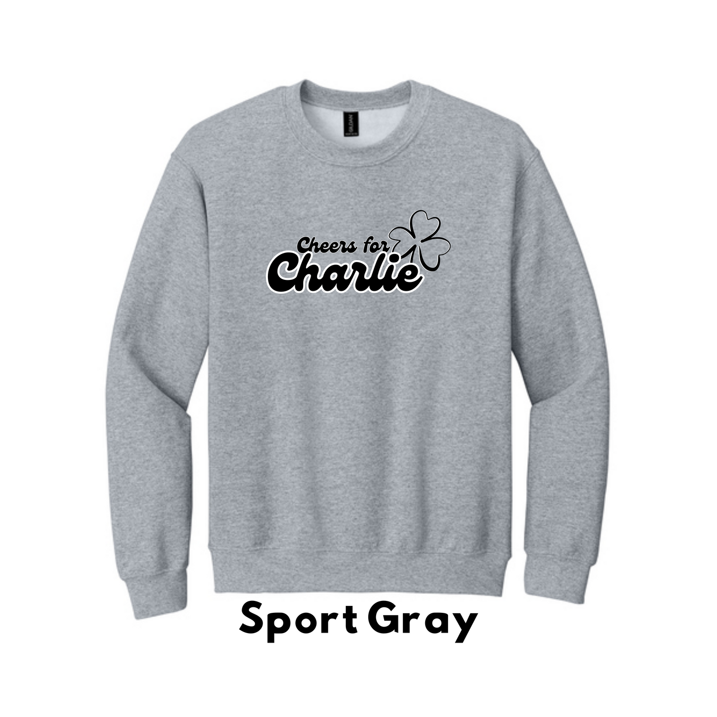 Gildan 18000B-Cheers for Charlie-Crew Sweatshirt-YOUTH
