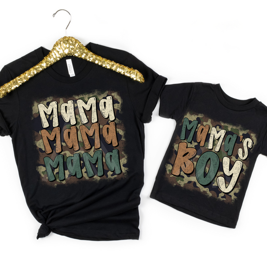 Stacked Camo Mama/Mama's Boy