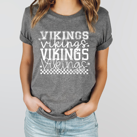 Stacked Grunge Mascots- Vikings